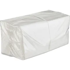 Салфетки бумажные двухслойные 24*24см [250шт] ,L=24,B=24см белый, изображение 2