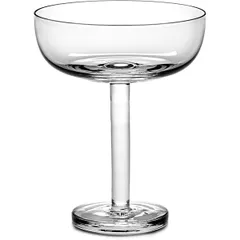 Champagne saucer “Base” glass 250ml D=10.6,H=13cm clear.