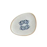 Тарелка «Виенто» асимметричная фарфор ,L=19см белый,синий