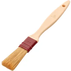 Pastry brush  plastic, natural bristles , H=5, L=240/60, B=25mm  beige, burgundy