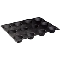 Air conditioner shape perforated “Circle” 12 pieces on a sheet 30x40cm  silicone, fiberglass  D=6, H=4cm  black