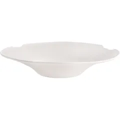 Handmade pasta plate  porcelain  D=28, H=5cm  white