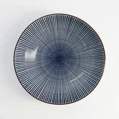 Салатник «Сендан» фарфор 0,9л D=178,H=66мм голуб.,белый, изображение 2