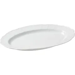 Блюдо «Бернадотт» овальное фарфор ,H=3,L=36,B=23см белый, изображение 2