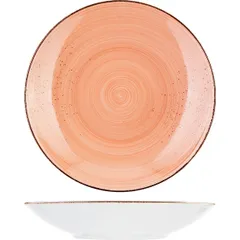 Тарелка глубокая «Опшенс Рустик Лобстер» фарфор D=24см кораллов.