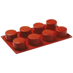 Baking dish “Cylinder” [8 cells] silicone D=60,H=35,L=300,B=175mm