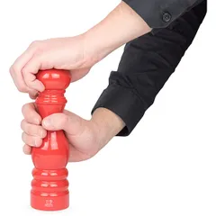 Мельница для перца «Париж» лак дерево ,H=22см красный, изображение 3