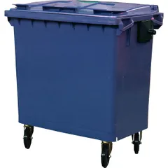 Waste container on wheels 770l blue