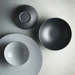 Тарелка «Экинокс» мелкая керамика D=26,H=3см серый, изображение 3