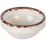 Соусник фарфор 30мл D=60,H=25мм белый,коричнев.