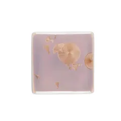 Блюдо для подачи «Фрост» квадратное фарфор ,H=48,L=80,B=80мм коричнев., Цвет: Коричневый, Высота (мм): 48, изображение 2