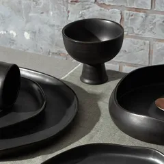 Креманка «Шейд» керамика 350мл D=11,5,H=10см черный, изображение 3