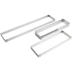 Pastry frame stainless steel ,H=25,L=570,B=110mm