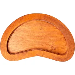 Crescent stand. for frying pan.4020185 wood ,H=2,L=26,B=17cm brown.