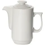 Кофейник «Прага» с крышкой фарфор 1,2л D=11,H=21,L=21см белый
