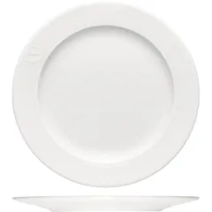 Plate “Carat” small  porcelain  D=28, H=2cm  white