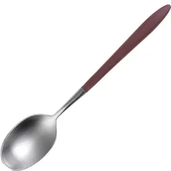 Tea spoon "Gaya"  stainless steel  dark grey.