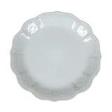 Тарелка «Мотив. Воздух» плоская керамика D=27,H=3см белый