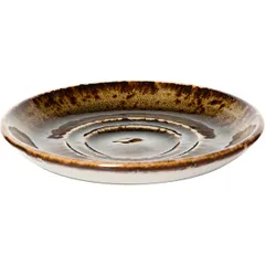 Блюдце «Крафт Браун» фарфор D=110/40,H=13мм коричнев., изображение 2