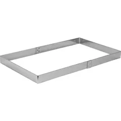 Pastry frame stainless steel ,H=35,L=496,B=290mm metal.