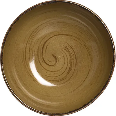Салатник «Анфора Алма» керамика D=19,H=7см коричнев.,олив.