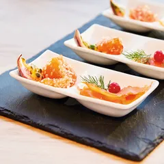 Менажница «Аппетайзер» 2 секции d=7,5см фарфор ,H=21,L=130,B=60мм белый, изображение 3