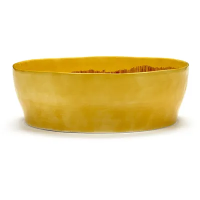 Салатник «Фист» керамика D=285,H=95мм желт., изображение 3