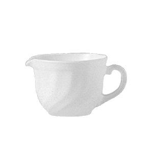 Молочник «Трианон» стекло 160мл D=8,H=6,L=10см белый