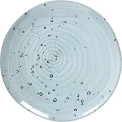 Plate “Vulcania Waves”  porcelain  D=30cm  gray