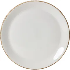 Plate “Brown Dapple” small  porcelain  D=20.2 cm  white, brown.