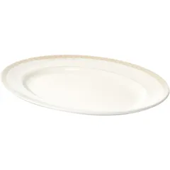 Блюдо «Антуанетт» овальное фарфор ,H=2,L=28,B=23см белый,олив., изображение 2