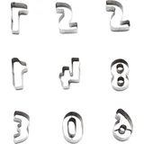 Набор кондитерских форм «Цифры»[9шт] сталь нерж. ,L=45мм