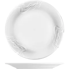 Plate “Melody” small  porcelain  D=250, H=25mm  white