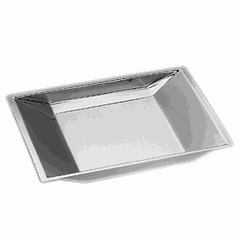 Rectangular tray  stainless steel , L=32.5, B=26cm  silver.