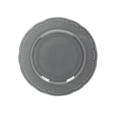 Тарелка «В.Виена Шарм» для хлеба фарфор D=16см серый