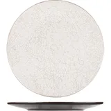 Тарелка «День и ночь» мелкая керамика D=27см белый,черный