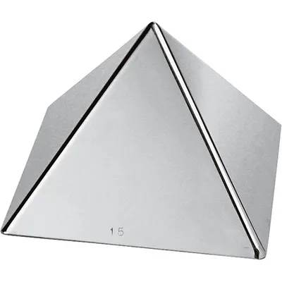 Форма кондитерская «Пирамида» сталь нерж. ,H=14,5,L=17,B=17см металлич.