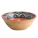 Салатник «Манго» дерево 3л D=30,H=10,5см красный,коричнев.