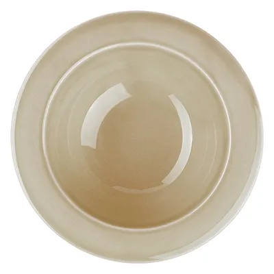 Тарелка глубокая «Акварель» Эстет фарфор D=22,H=6см бежев., изображение 2
