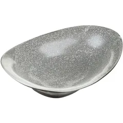 Блюдо «Млечный путь» фарфор ,L=31,B=23см черный,серый, изображение 2