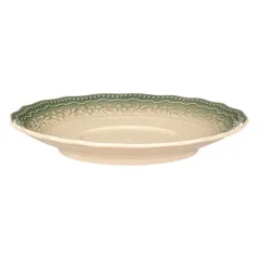 Блюдце «Эйфория» фарфор D=15/6,H=2см бежев.,зелен., Цвет: Бежевый, изображение 2