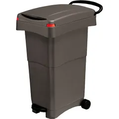 Garbage bin on wheels  polyprop.  80 l , H=81, L=40cm