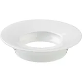 Салатник для комплимента «Крушиал Дэт» с отверстием для ложки фарфор D=11/7,H=2см белый