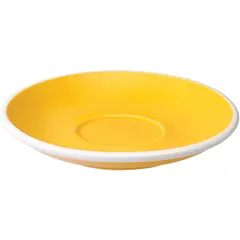 Saucer “Egg”  porcelain  D=14.5 cm  yellow.