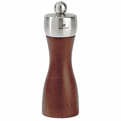 Мельница для соли метал.мех. дерево,сталь нерж. D=52,H=150мм коричнев.