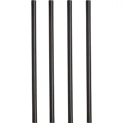 Трубочки без сгиба[100шт] полипроп. D=5,L=125мм черный