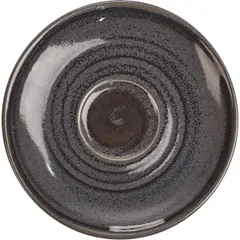 Saucer “Revolution Granite”  porcelain  D=150, H=17mm  gray, brown.