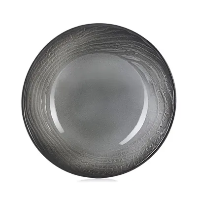 Тарелка глубокая «Свелл» керамика D=19см черный, изображение 2