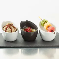 Салатник для комплимента «Импульс» фарфор 80мл ,H=6,L=8,B=6см белый, изображение 4