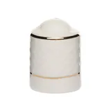 Перечница «Афродита» фарфор 60мл D=4,H=6см белый,золотой